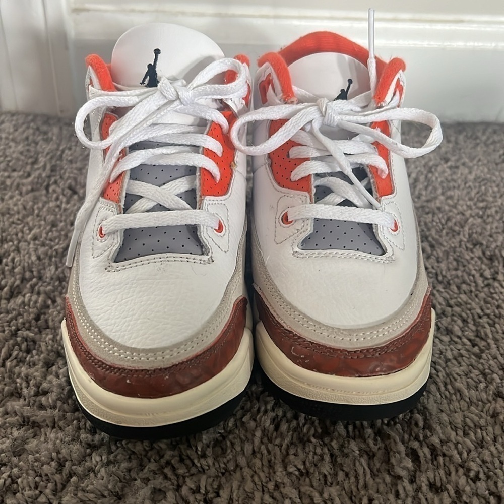 Jordan Retro 3 Size 12 DV7027-108 Mars Stone Sneakers - Picture 3 of 6